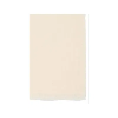 Faliero Sarti White Wool Scarf In Neutral