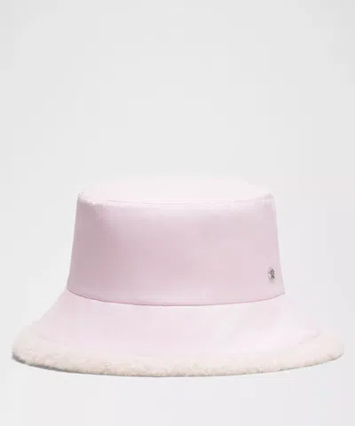 Lululemon Boucle Fleece Reversible Bucket Hat In Pink