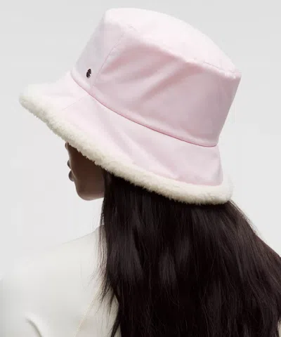 Lululemon Boucle Fleece Reversible Bucket Hat In Pink