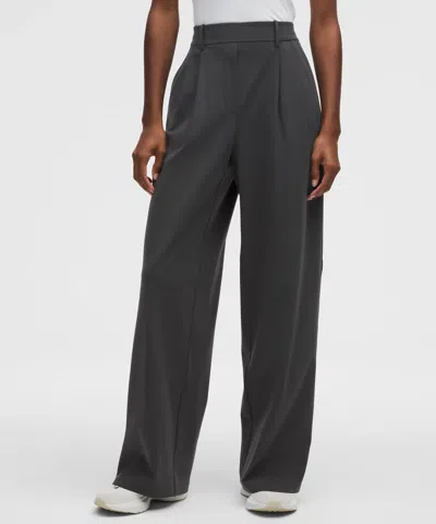 Lululemon Daydrift High-rise Wide-leg Trouser In Gray