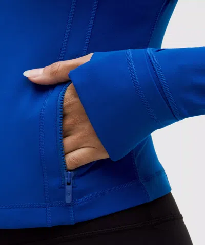 Lululemon Define Cropped Jacket In Blue