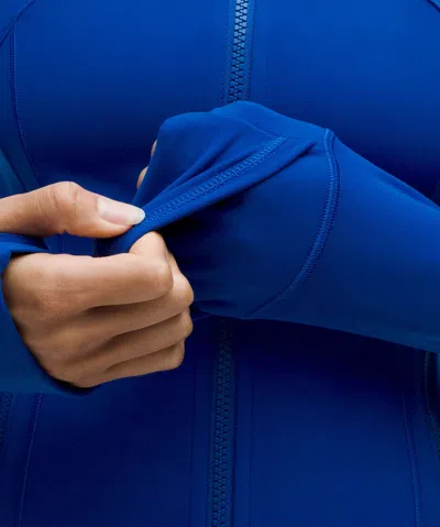 Lululemon Define Cropped Jacket In Blue