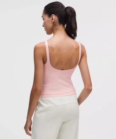 Lululemon Ebb To Street Scoop-neck Cropped Tank Top In Pink