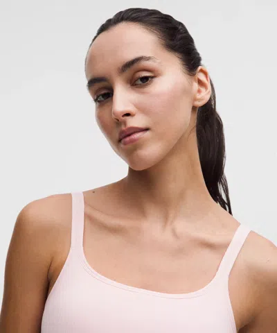 Lululemon Ebb To Street Scoop-neck Cropped Tank Top In Pink