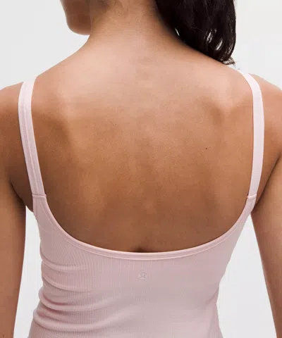 Lululemon Ebb To Street Scoop-neck Cropped Tank Top In Pink