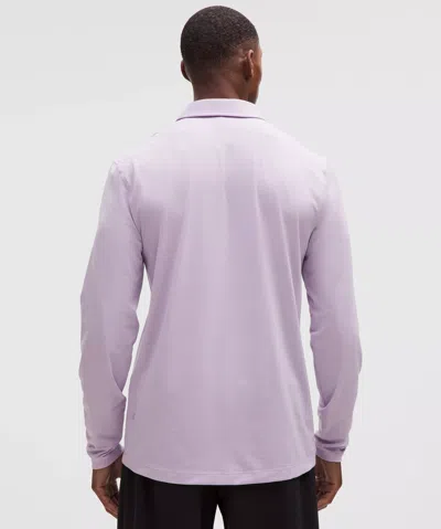 Lululemon Evolution Long-sleeve Polo Shirt In Purple