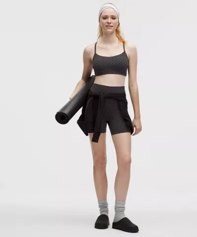 Lululemon Flow Y Bra Light Support, C/d Cup Evolve In Black