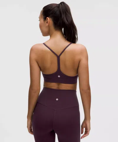 Lululemon Flow Y Bra Nulu In Purple