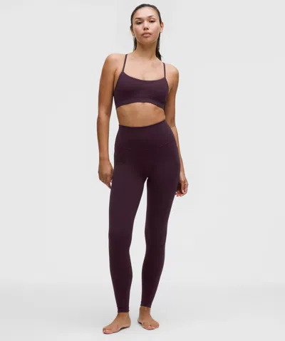 Lululemon Flow Y Bra Nulu In Purple