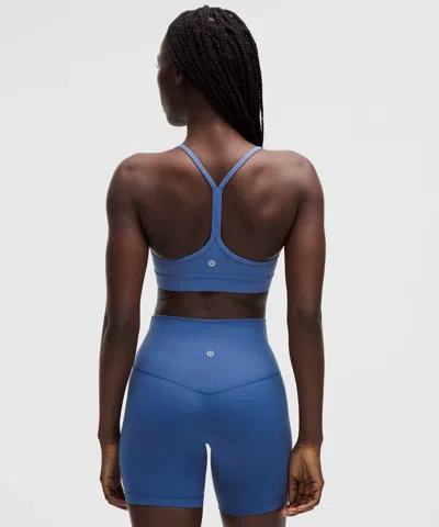 Lululemon Flow Y Bra Nulu In Blue