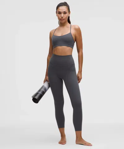 Lululemon Flow Y Bra Nulu In Gray