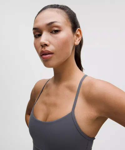 Lululemon Flow Y Bra Nulu In Gray