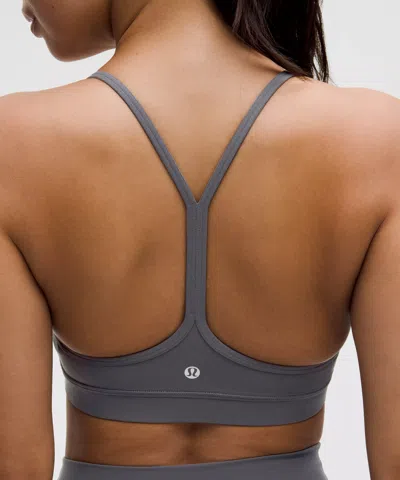 Lululemon Flow Y Bra Nulu In Gray