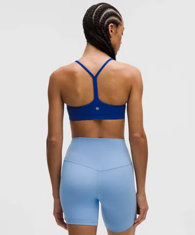 Lululemon Flow Y Bra Nulu In Blue