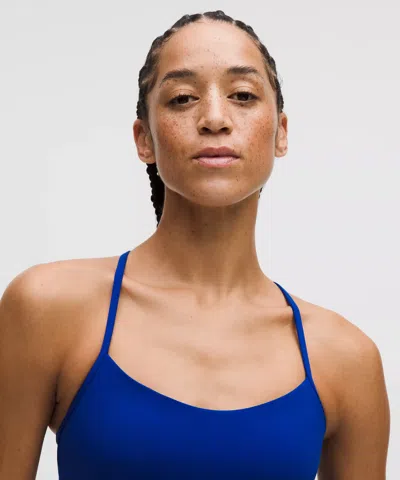 Lululemon Flow Y Bra Nulu In Blue