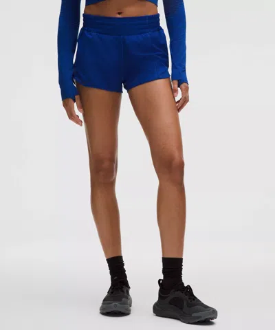 Lululemon Hotty Hot High-rise Lined Short 2.5" In Blue