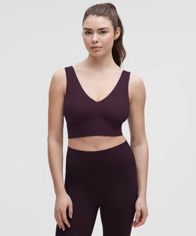 Lululemon Align™ V-neck Bra In Burgundy