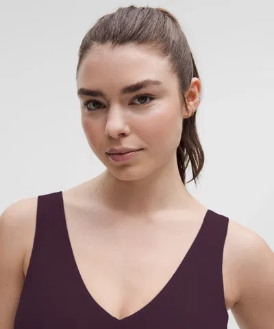 Lululemon Align™ V-neck Bra In Burgundy