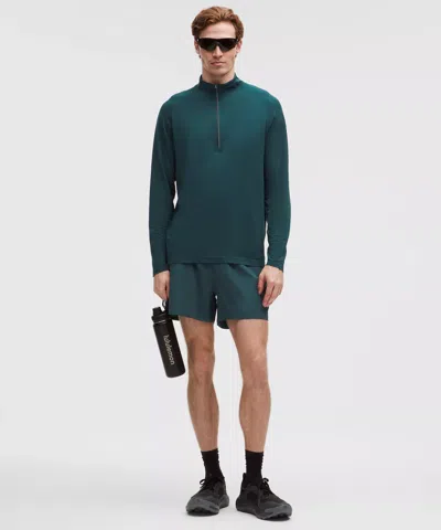 Lululemon Metal Vent Tech Half Zip In Green