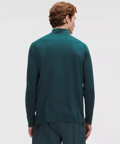 Lululemon Metal Vent Tech Half Zip In Green