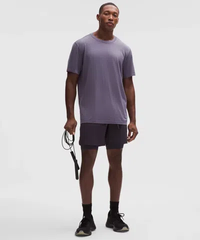 Lululemon Metal Vent Tech Relaxed-fit Short-sleeve Shirt In Purple