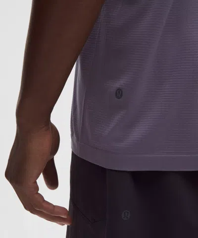 Lululemon Metal Vent Tech Relaxed-fit Short-sleeve Shirt In Purple