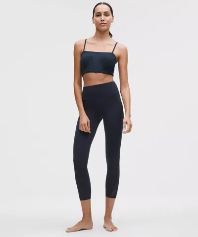 Lululemon Paisley Lace Overlay Tight 25" In Blue