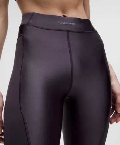 Lululemon Satin Shine Panelled High-rise Tight 25" In Purple