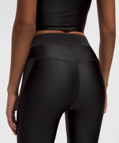 Lululemon Satin Shine Panelled High-rise Tight 25" In Black