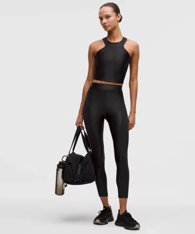 Lululemon Satin Shine Tank Top Medium Support, B/c Cup In Brown