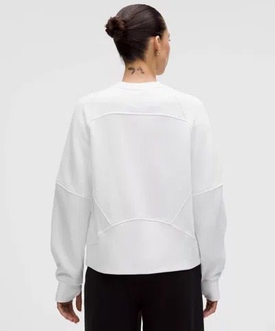 Lululemon Scuba Oversized Hip Length Pullover In White