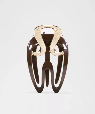 Lululemon Small Yoga Claw Hair Clip In Brown