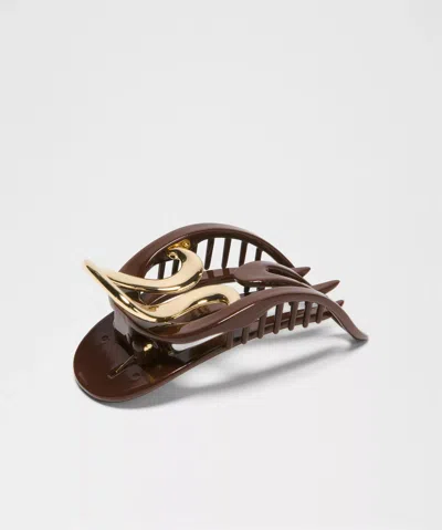 Lululemon Small Yoga Claw Hair Clip In Brown