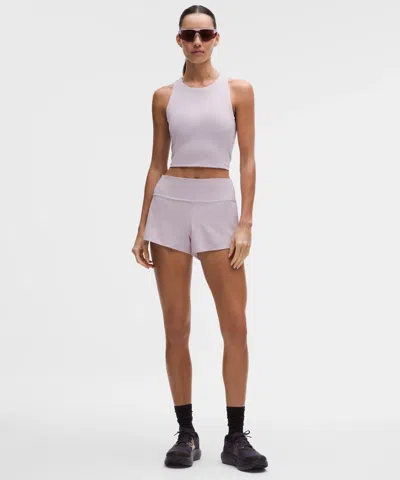 Lululemon Swift Speed Cropped Tank Top In Blue