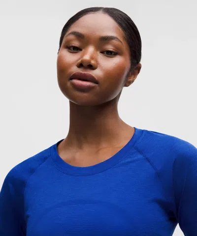 Lululemon Swiftly Tech Long-sleeve Shirt 2.0 In Blue