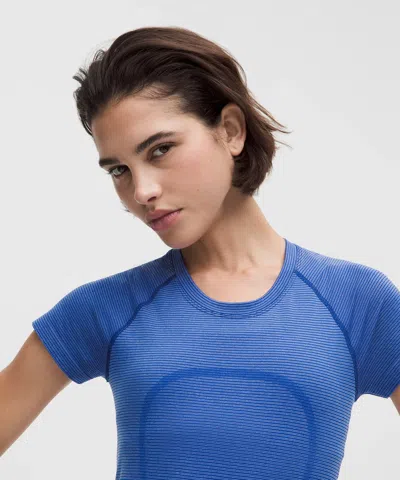 Lululemon Swiftly Tech Short-sleeve Shirt 2.0 In Blue