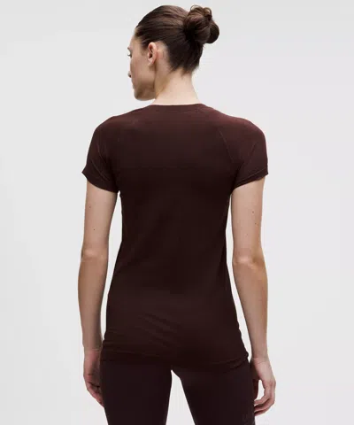 Lululemon Team Canada Swiftly Tech Short-sleeve Shirt 2.0 In Brown
