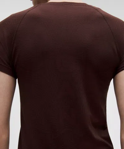 Lululemon Team Canada Swiftly Tech Short-sleeve Shirt 2.0 In Brown