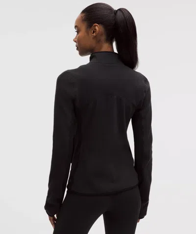 Lululemon Tumbled Fleece Running Jacket In Black