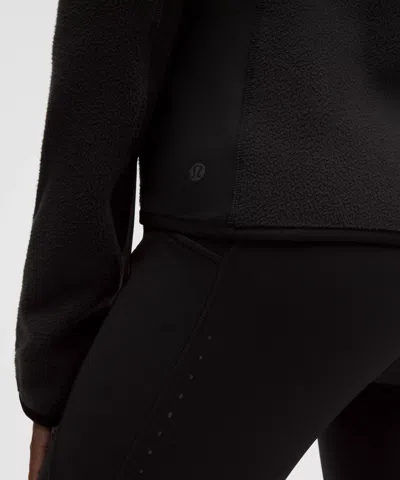 Lululemon Tumbled Fleece Running Jacket In Black