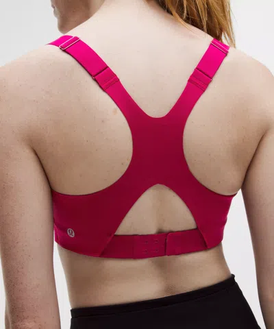 Lululemon Ultralu Square-neck Workout Bra In Pink