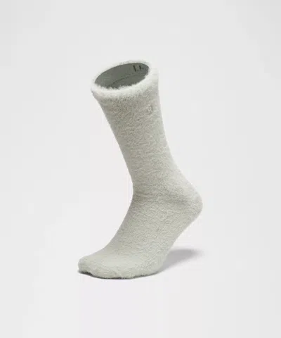 Lululemon Unisex Fuzzy Crew Socks In Green