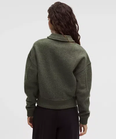Lululemon Wool-blend Collared Jacket In Green
