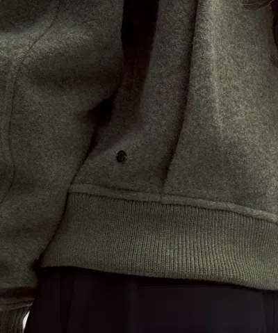 Lululemon Wool-blend Collared Jacket In Green