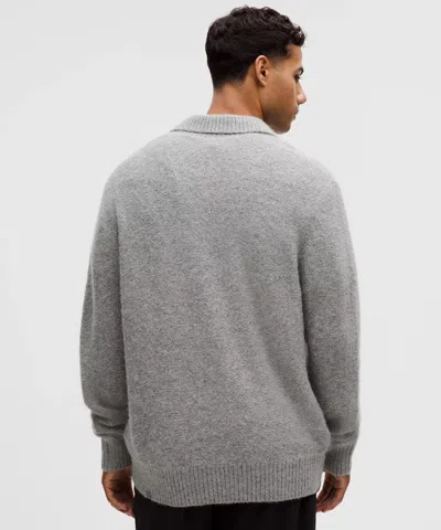 Lululemon Wool-blend Ribbed Polo Shirt