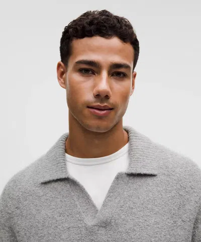 Lululemon Wool-blend Ribbed Polo Shirt