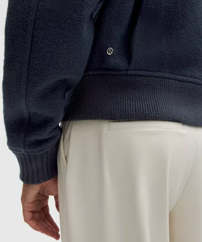 Lululemon Wool-blend Collared Jacket In Blue