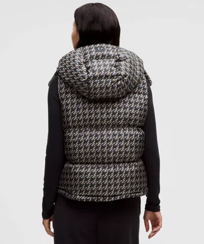 Lululemon Wunder Puff 600-down-fill Cropped Vest In Gray