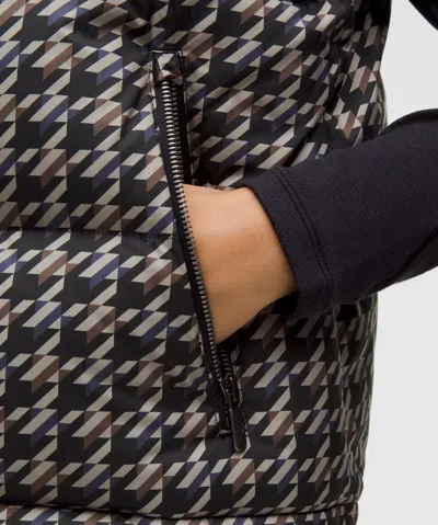 Lululemon Wunder Puff 600-down-fill Cropped Vest In Gray