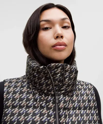 Lululemon Wunder Puff 600-down-fill Cropped Vest In Gray